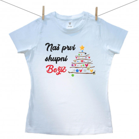 Ženska majica Naš prvi skupni Božič