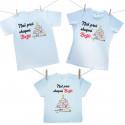 Družinski set (majica s kratkimi rokavi) Naš prvi skupni Božič