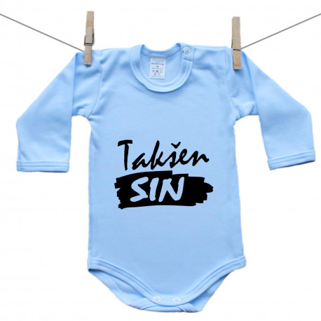 Modre bodiji z dolgimi rokavi Takšen sin