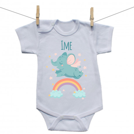 Bodiji s kratkimi rokavi s slončkom