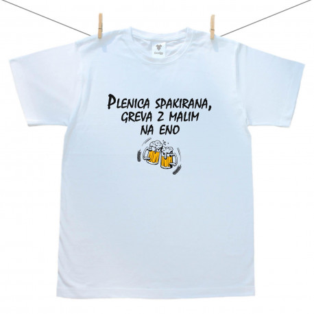 Moška majica Plenica spakirana, greva z malim na eno