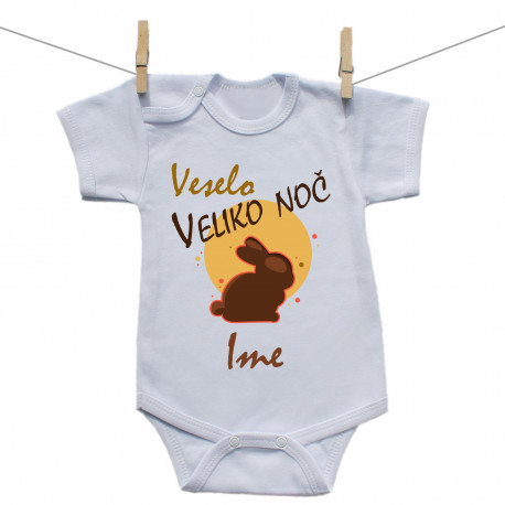 Bodiji s kratkimi rokavi Veselo Veliko noč