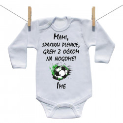 Bodiji z dolgimi rokavi Z očkom na nogomet