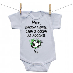 Bodiji s kratkimi rokavi Z očkom na nogomet