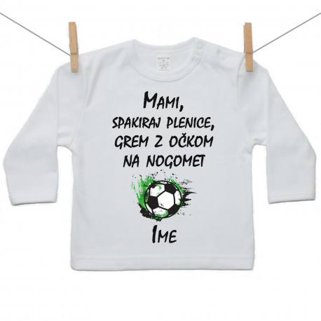 Majica z dolgimi rokavi Z očkom na nogomet