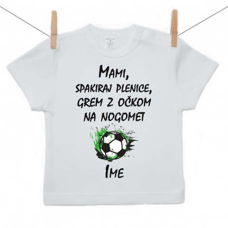 Majica s kratkimi rokavi Z očkom na nogomet