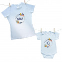 Družinski set (bodiji s kratkimi rokavi) Popolna mama, hči