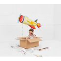 Folija balon Letalo, 91x39cm, mix