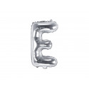 Folija Balon Črka E, 35cm, srebrn