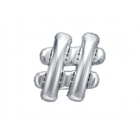 Folija balon lojtra, 35cm, srebrn