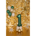 Folija balon Številka 1, 86cm, Steklenično zelena