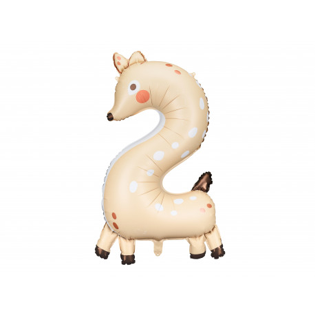 Folija Balon Številka 2 - Srnica, 65x102 cm