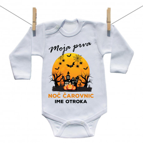 Bodiji z dolgimi rokavi Moja prva noč čarovnic Bodiji z dolgimi rokavi Moja prva noč čarovnic