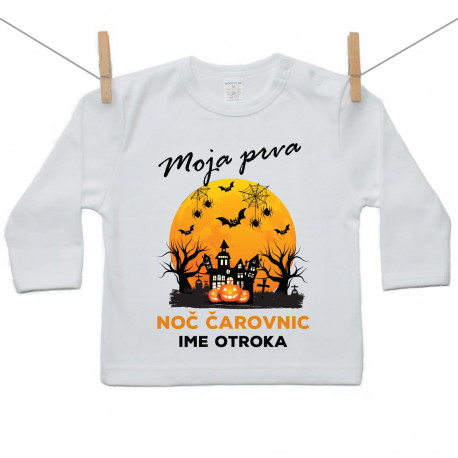 Majica z dolgimi rokavi Moja prva noč čarovnic