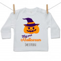 Majica z dolgimi rokavi Moja prva Halloween buča