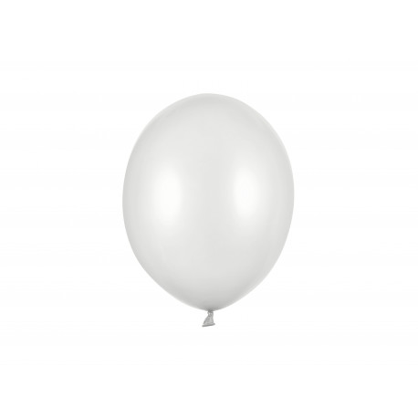 Močni Baloni 27cm, Kovinsko Srebrn Sneg
