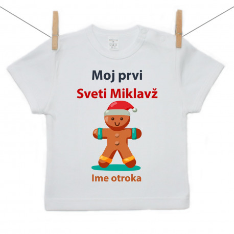 Majica s kratkimi rokavi Moj prvi Sveti Miklavž