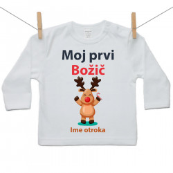 Majica z dolgimi rokavi Moj prvi Božič