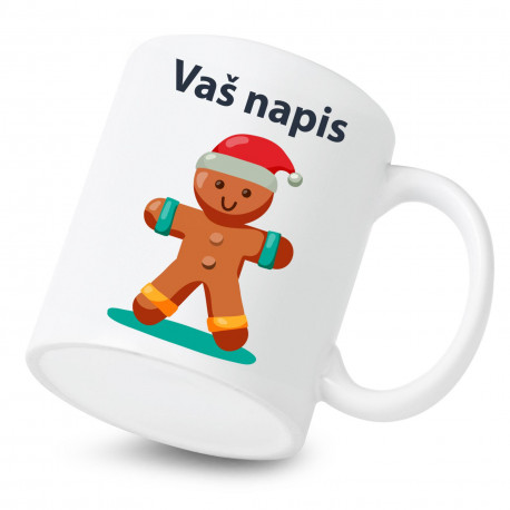 Keramična skodelica Sveti Miklavž z napisom po želji