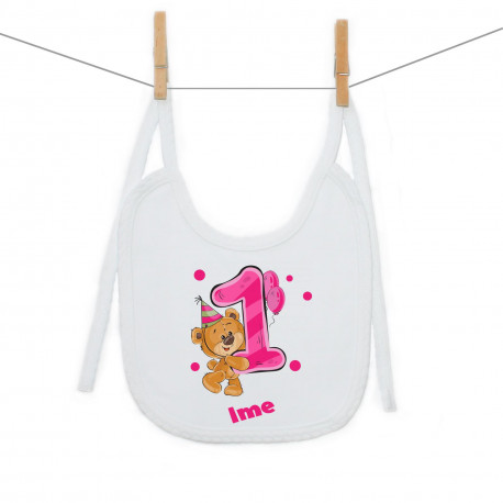 Slinček Stara sem 1 leto z medvedkom za punčke