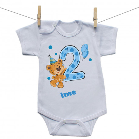 Bodiji s kratkimi rokavi Star sem 2 leti z medvedkom za fantke