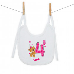 Slinček Stara sem 4 leta z medvedkom za punčke