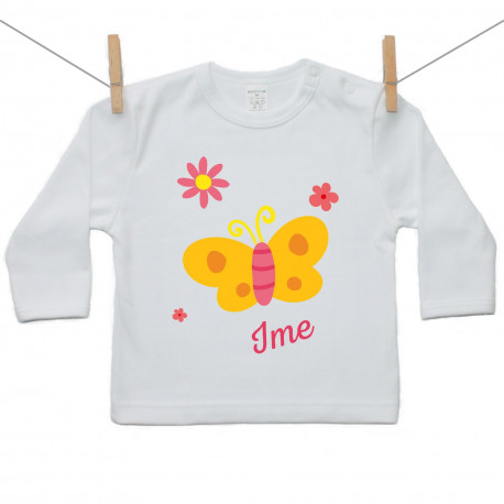Majica z dolgimi rokavi Metuljček