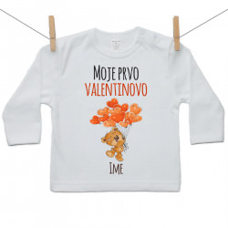 Majica z dolgimi rokavi Moje prvo valentinovo