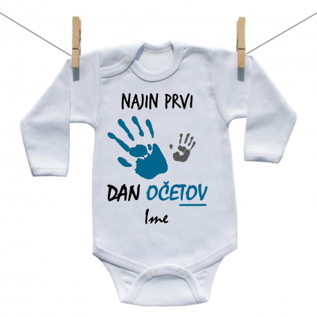Bodiji z dolgimi rokavi Najin prvi dan očetov Bodiji z dolgimi rokavi Najin prvi dan očetov