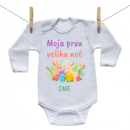 Bodiji z dolgimi rokavi Moja prva velika noč Bodiji z dolgimi rokavi Moja prva velika noč