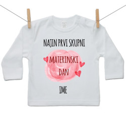 Majica z dolgimi rokavi Najin prvi skupni materinski dan
