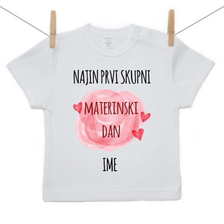 Majica s kratkimi rokavi Najin prvi skupni materinski dan