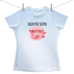 Ženska majica Najin prvi skupni materinski dan