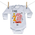 Bodiji z dolgimi rokavi  Že imam 2 meseca z živalico