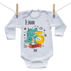 Bodiji z dolgimi rokavi Že 5 mesecev z živalico