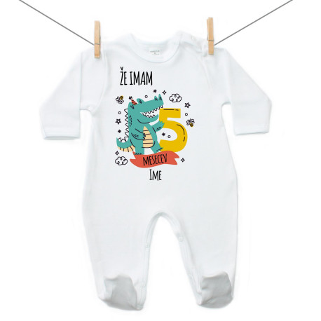Pižama Že imam 5 mesecev z živalico Pižama Že 5 mesecev z živalico