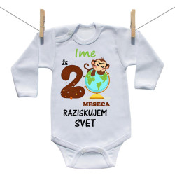 Bodiji z dolgimi rokavi Že 2 meseca raziskujem svet