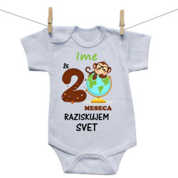 Bodiji s kratkimi rokavi Že 2 meseca raziskujem svet
