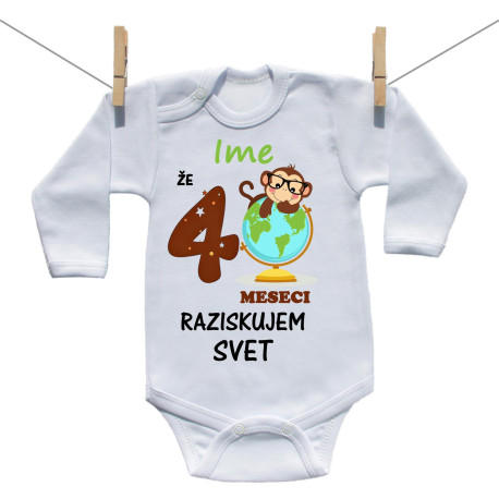 Bodiji z dolgimi rokavi Že 4 mesece raziskujem svet Bodiji z dolgimi rokavi Že 4 mesece raziskujem svet