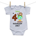 Bodiji s kratkimi rokavi Že 4 mesece raziskujem svet