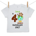Majica s kratkimi rokavi Že 4 mesece raziskujem svet
