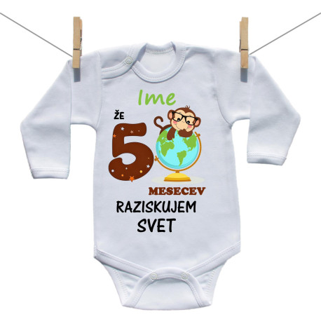 Bodiji z dolgimi rokavi Že 5 mesecev raziskujem svet Bodiji z dolgimi rokavi Že 5 mesecev raziskujem svet