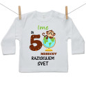 Majica z dolgimi rokavi Že 5 mesecev raziskujem svet