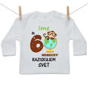 Majica z dolgimi rokavi Že 6 mesecev raziskujem svet