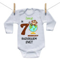 Bodiji z dolgimi rokavi Že 7 mesecev raziskujem svet