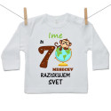 Majica z dolgimi rokavi Že 7 mesecev raziskujem svet