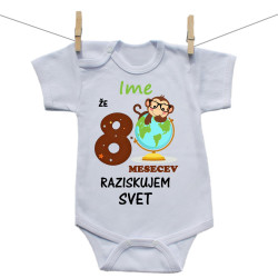 Bodiji s kratkimi rokavi Že 8 mesecev raziskujem svet