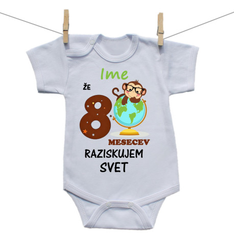 Bodiji s kratkimi rokavi Že 8 mesecev raziskujem svet