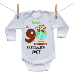 Bodiji z dolgimi rokavi Že 9 mesecev raziskujem svet
