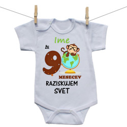 Bodiji s kratkimi rokavi Že 9 mesecev raziskujem svet